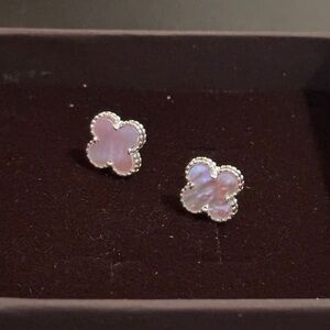 Mother Pearl 925 silver sterling earring studs